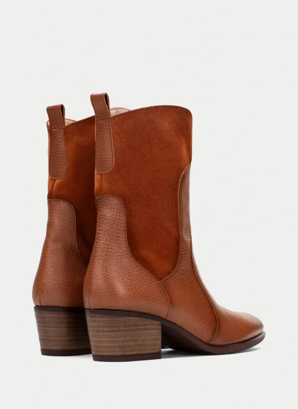 HISPANITAS Bota Cowboy madeira couro
