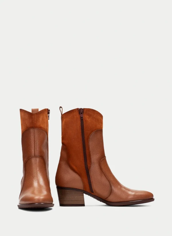 HISPANITAS Bota Cowboy madeira couro