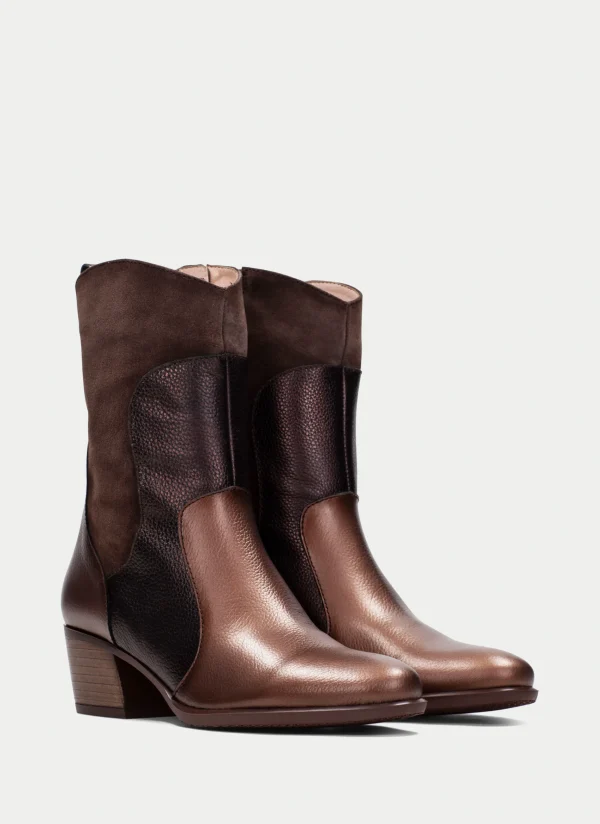 HISPANITAS Bota Cowboy madeira marron-bronce