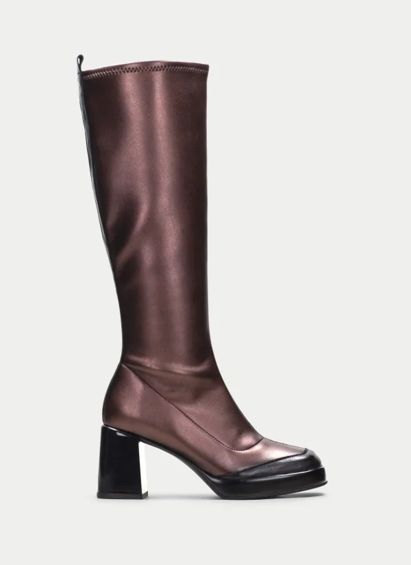 HISPANITAS Bota tokio preto-bronze