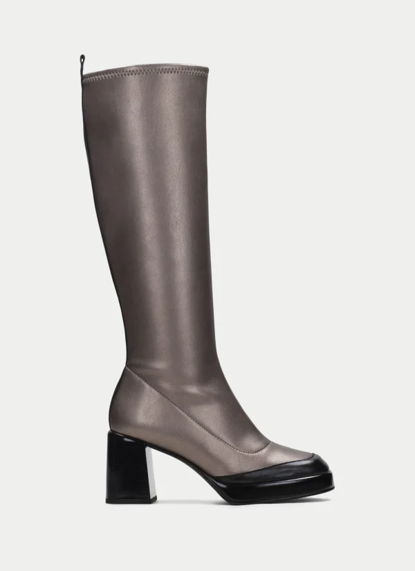 HISPANITAS Bota tokio preto-chumbo