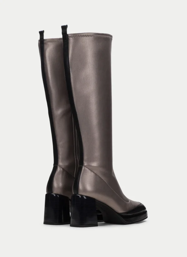 HISPANITAS Bota tokio preto-chumbo