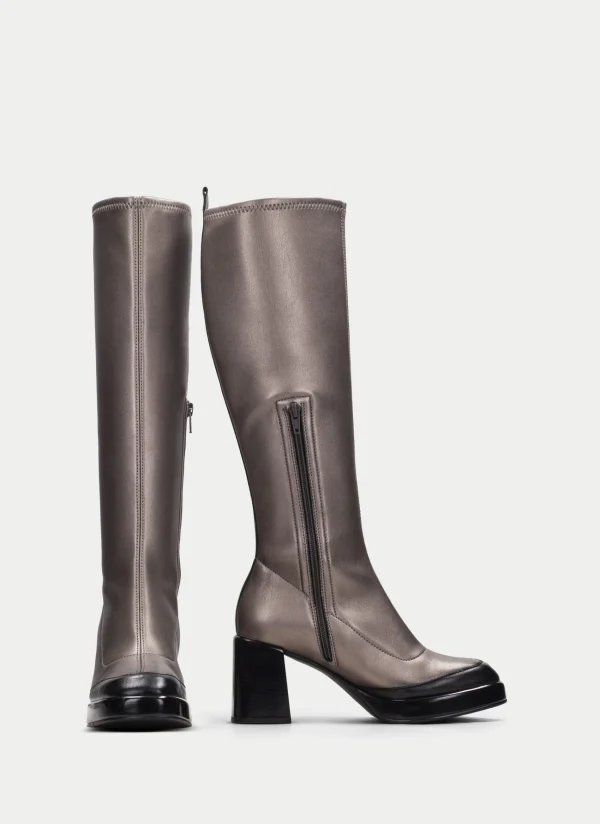 HISPANITAS Bota tokio preto-chumbo