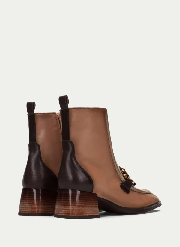 HISPANITAS Botins charlize apricot-marfil