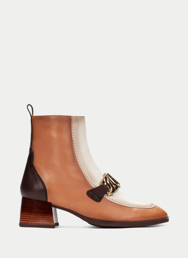 HISPANITAS Botins charlize apricot-vainilla