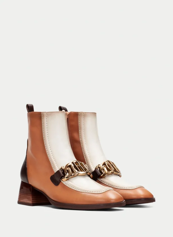 HISPANITAS Botins charlize apricot-vainilla
