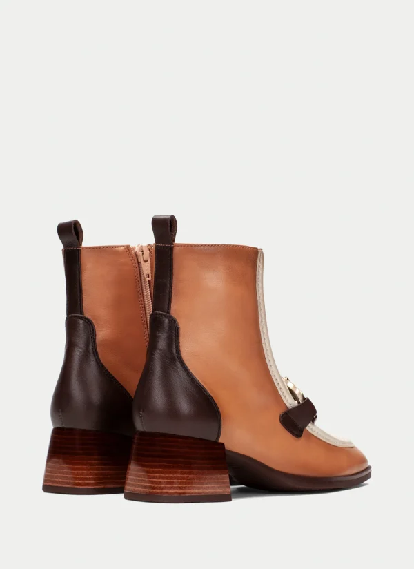 HISPANITAS Botins charlize apricot-vainilla