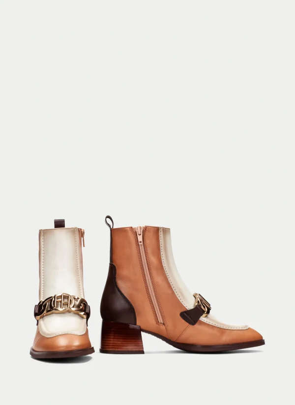 HISPANITAS Botins charlize apricot-vainilla