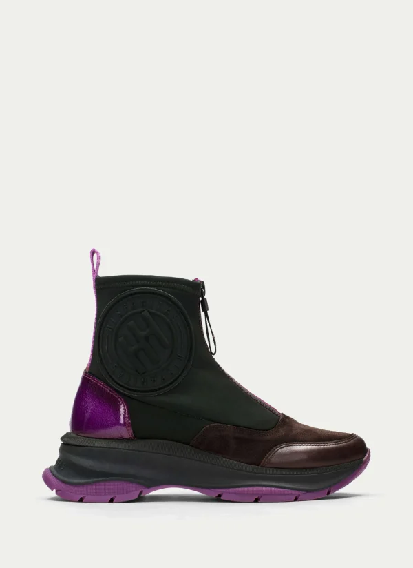 HISPANITAS Botins Desportivos alaska forest-marrom-magenta