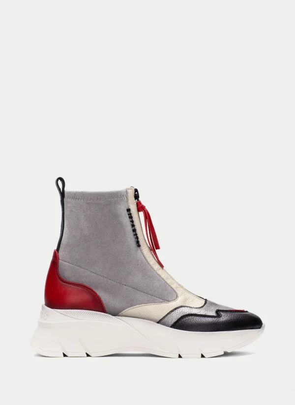 HISPANITAS Botins Desportivos helsinki preto-cinzento-vermelho