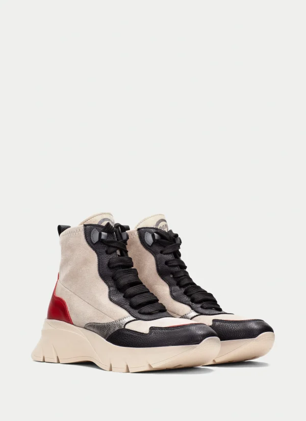 HISPANITAS Botins Desportivos helsinki preto-milk-vermelho