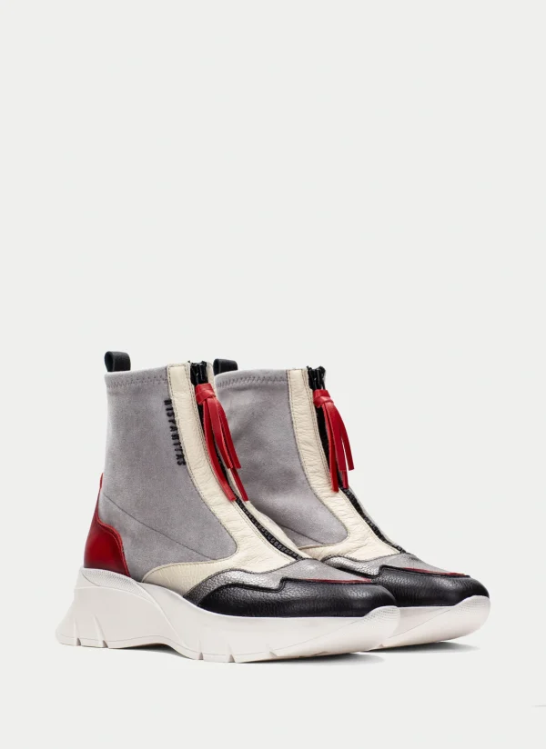 HISPANITAS Botins Desportivos helsinki preto-cinzento-vermelho