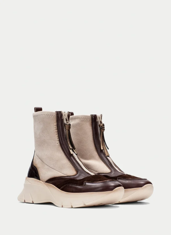 HISPANITAS Botins Desportivos helsinki marrom-milk