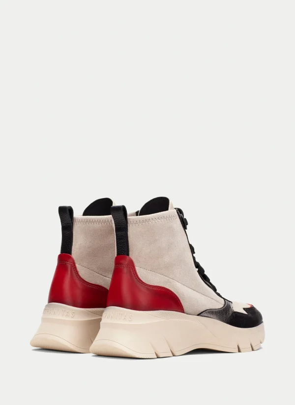 HISPANITAS Botins Desportivos helsinki preto-milk-vermelho