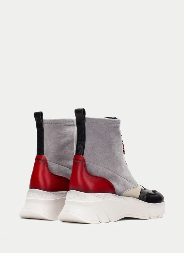 HISPANITAS Botins Desportivos helsinki preto-cinzento-vermelho