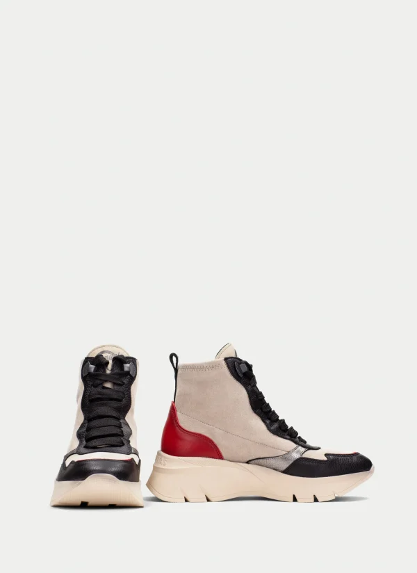 HISPANITAS Botins Desportivos helsinki preto-milk-vermelho