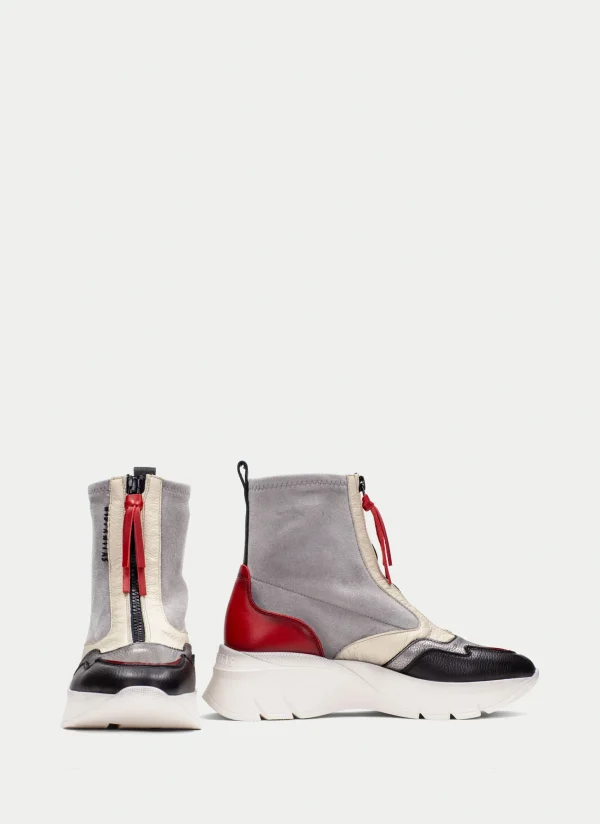 HISPANITAS Botins Desportivos helsinki preto-cinzento-vermelho
