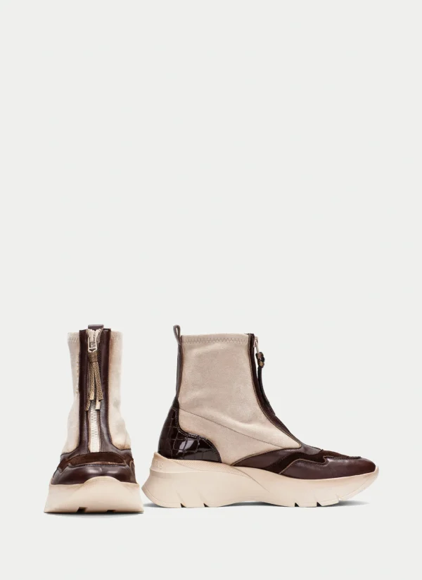 HISPANITAS Botins Desportivos helsinki marrom-milk