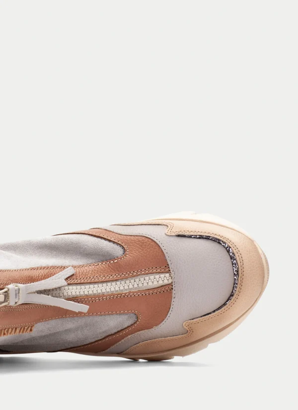 HISPANITAS Botins Desportivos helsinki cinza-areia-glitter