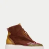 HISPANITAS Botins Desportivos oceania couro-mostarda-olive