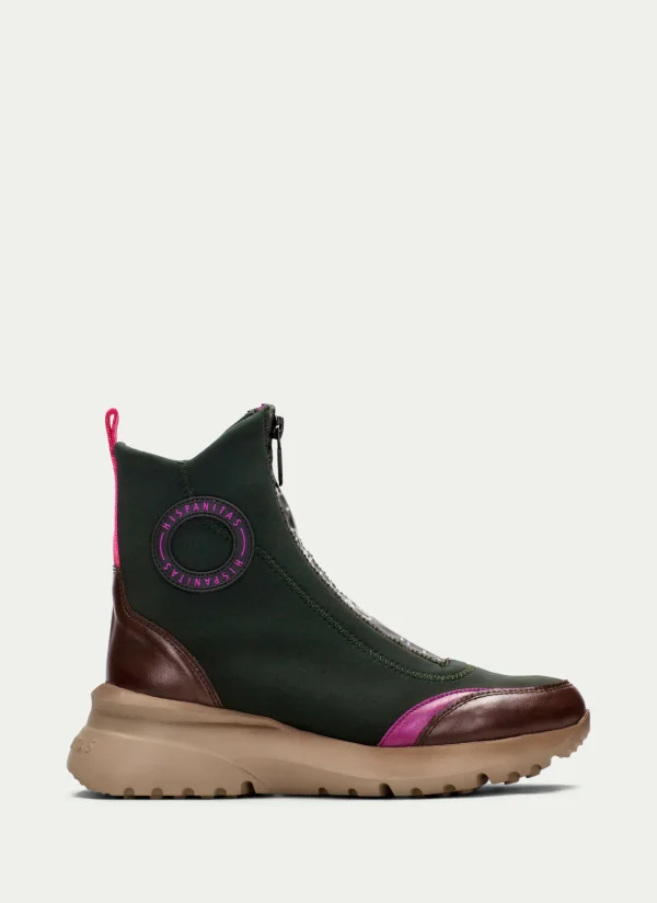 HISPANITAS Botins Desportivos polinesia marrom-forest
