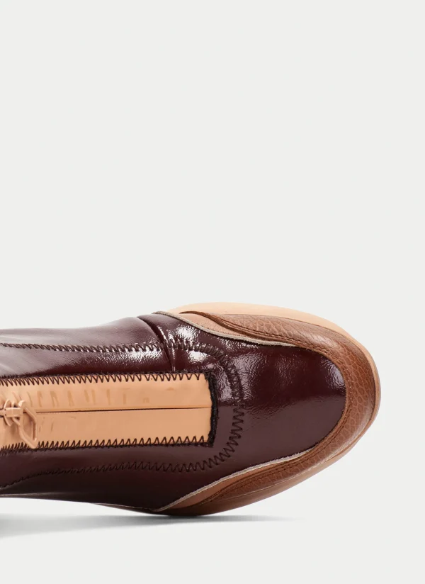 HISPANITAS Botins Desportivos polinesia couro-marrom