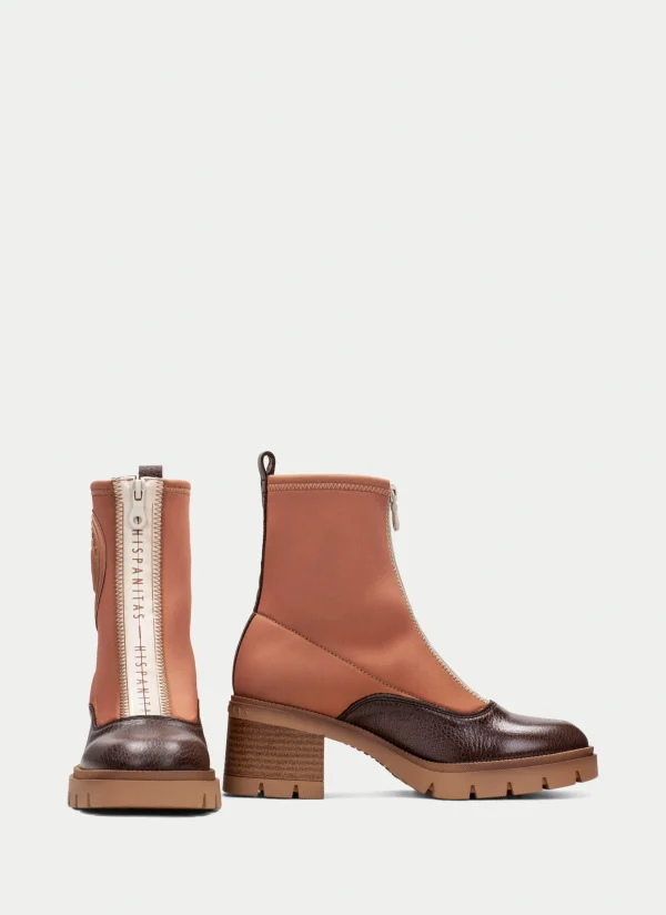 HISPANITAS Botins everest marrom-apricot