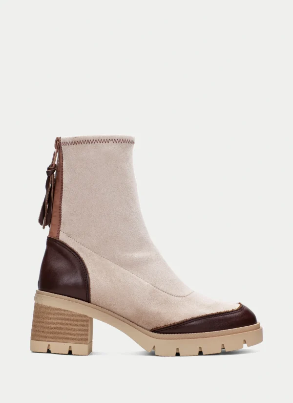 HISPANITAS Botins everest marrom-milk