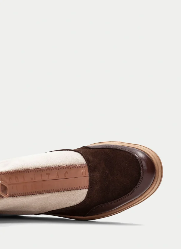 HISPANITAS Botins florencia marrom-milk