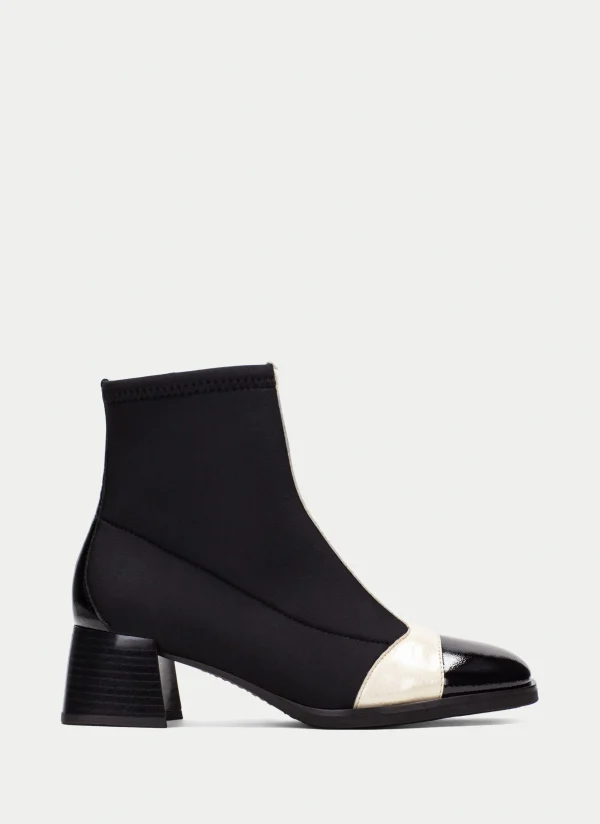 HISPANITAS Botins milan preto-milk