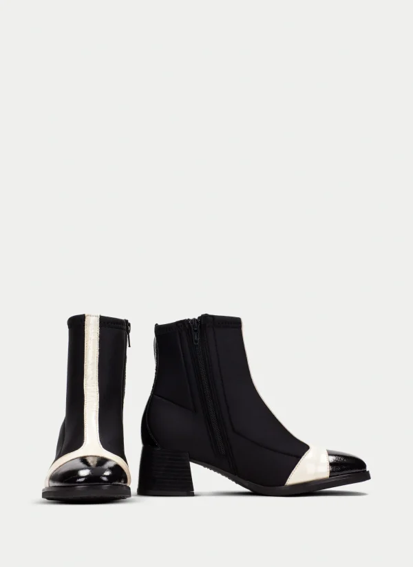 HISPANITAS Botins milan preto-milk