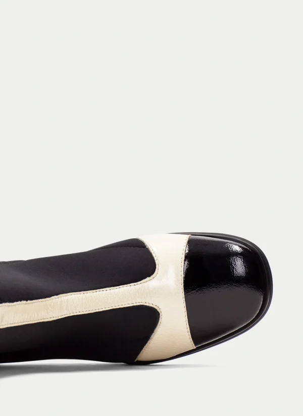 HISPANITAS Botins milan preto-milk