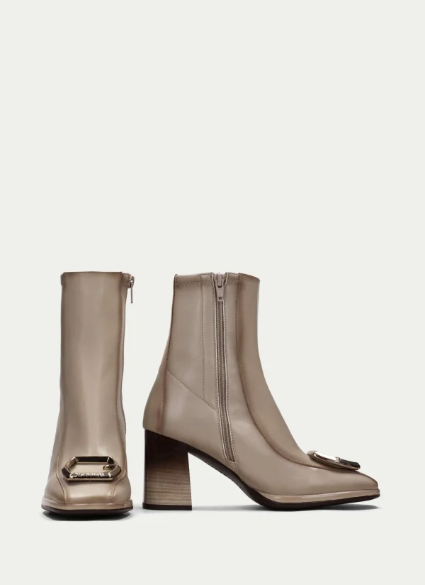 HISPANITAS Botins monaco marfil