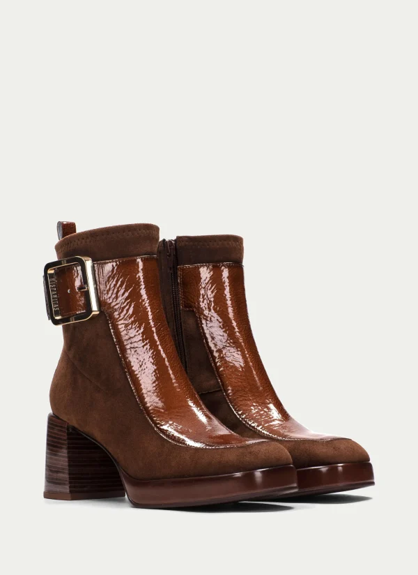 HISPANITAS Botins tokio couro