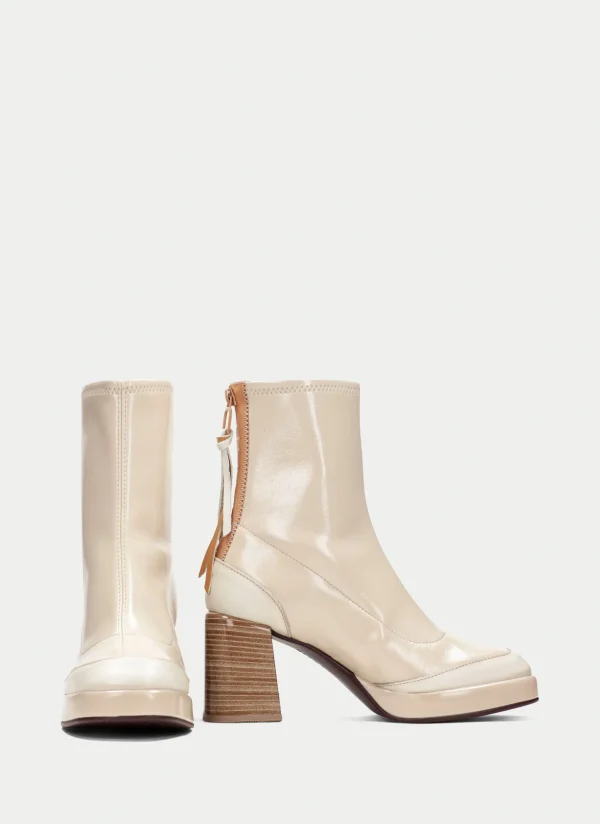 HISPANITAS Botins tokio marfil