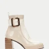 HISPANITAS Botins tokio marfil-beig