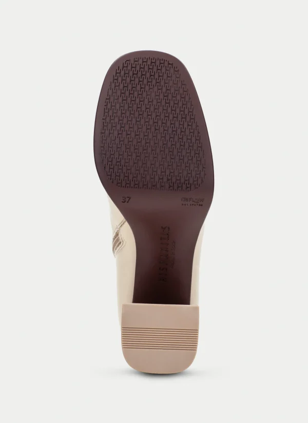 HISPANITAS Botins tokio marfil-beig