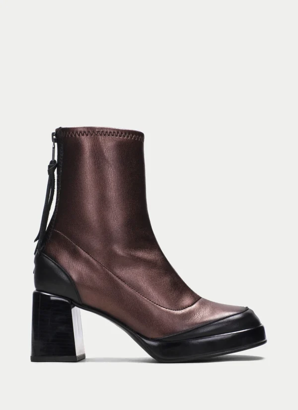 HISPANITAS Botins tokio preto-bronze