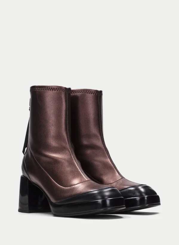 HISPANITAS Botins tokio preto-bronze