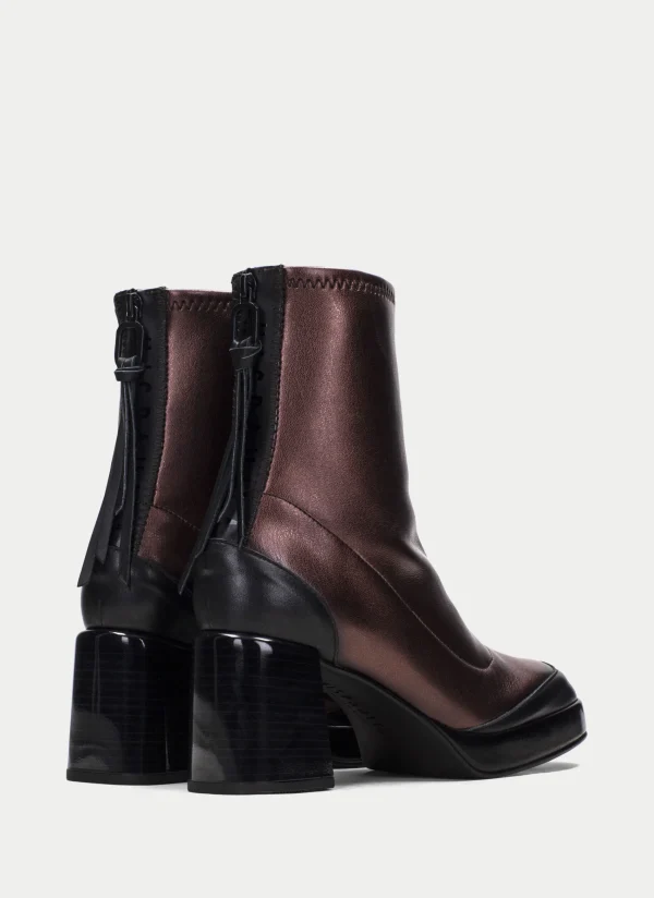 HISPANITAS Botins tokio preto-bronze