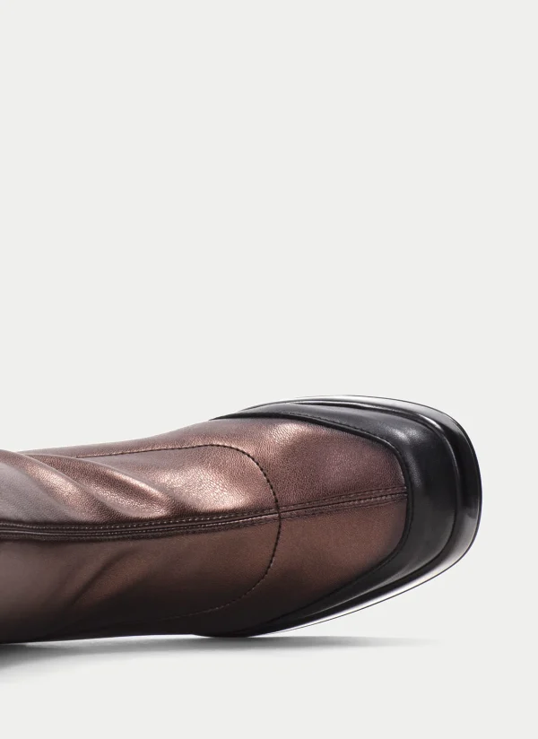 HISPANITAS Botins tokio preto-bronze