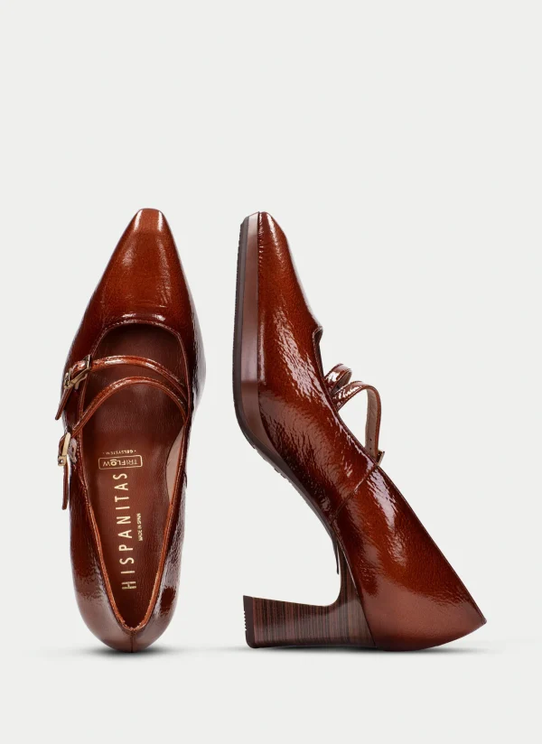 HISPANITAS Mary Jane ankara couro