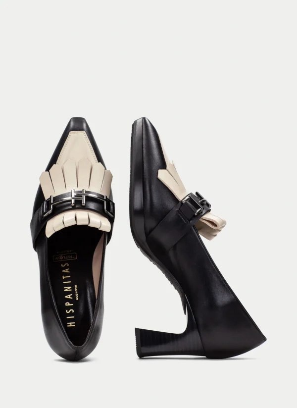 HISPANITAS Moccasins ankara preto-milk