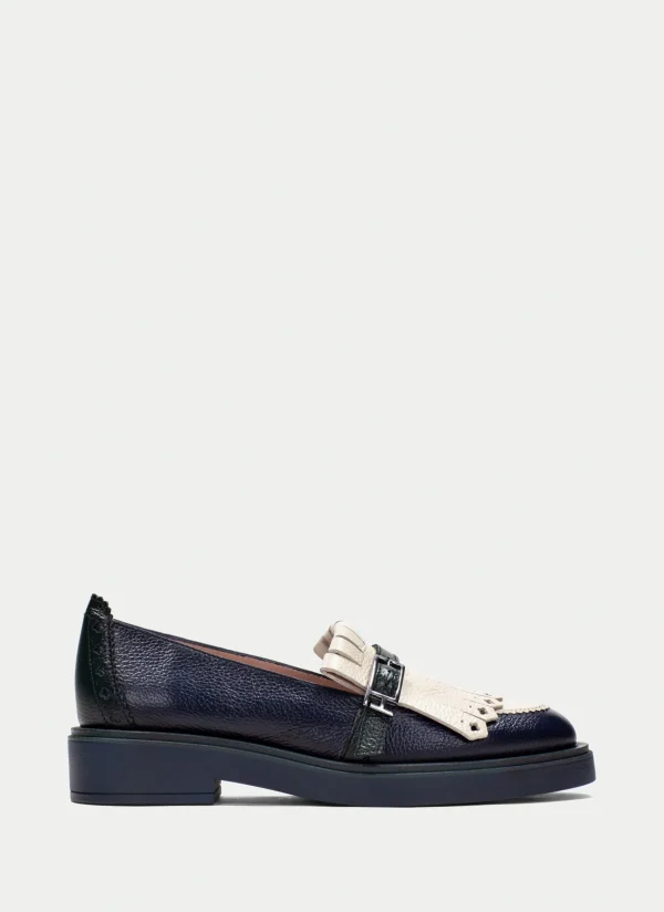 HISPANITAS Moccasins brooklyn azul-milk-forest