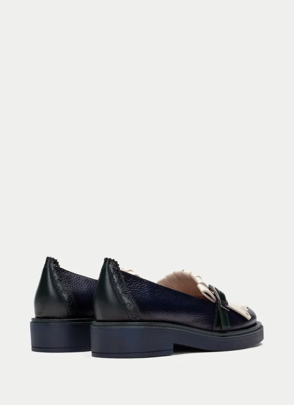HISPANITAS Moccasins brooklyn azul-milk-forest