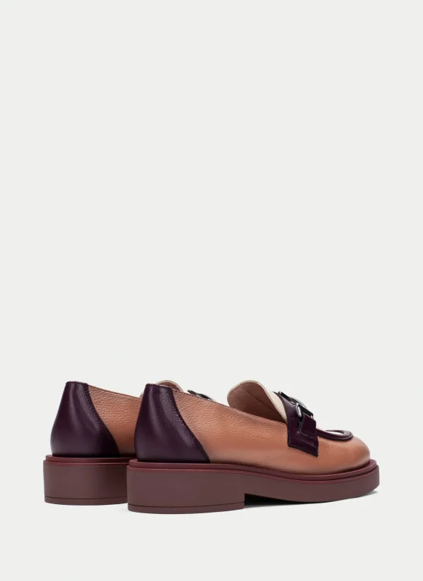 HISPANITAS Moccasins brooklyn vinho-milk-almond