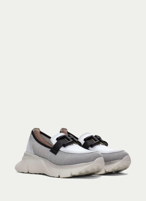 HISPANITAS Moccasins Desportivos hawai branco-preto
