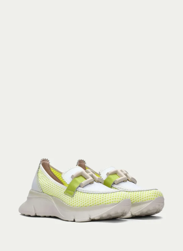 HISPANITAS Moccasins Desportivos hawai branco-kiwi