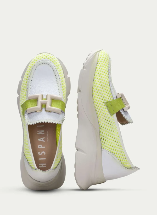 HISPANITAS Moccasins Desportivos hawai branco-kiwi