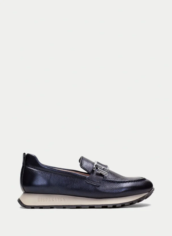 HISPANITAS Moccasins Desportivos loira azul-metal